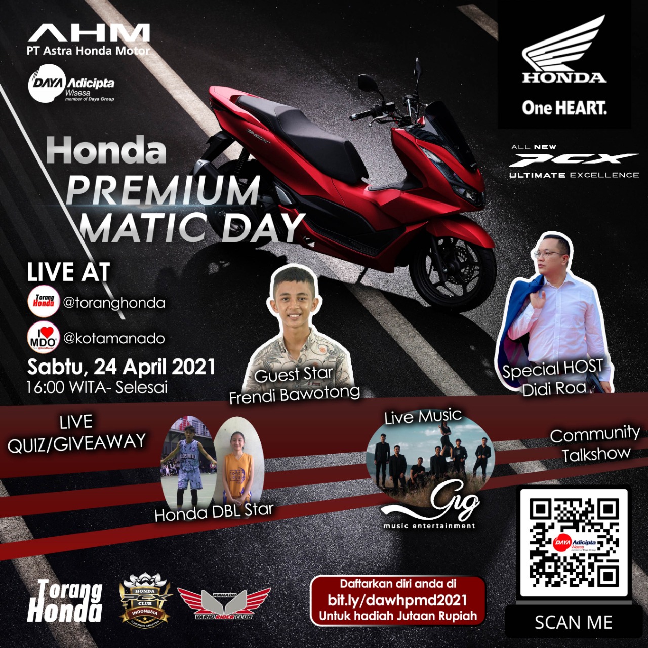 DAW Kembali Gelar Honda Premium Matic Day Secara Virtual